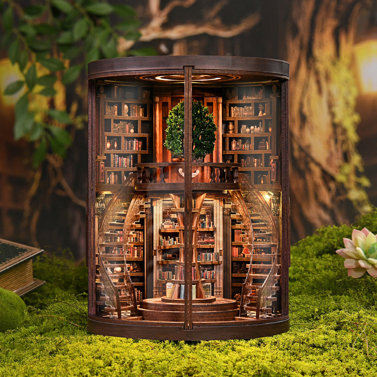 Wisdom Rings Library – verlichting en sfeer