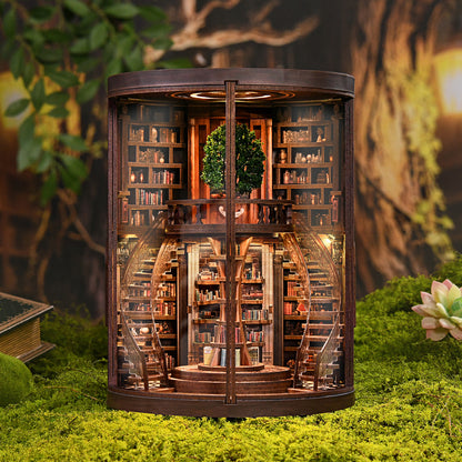 Wisdom Rings Library – verlichting en sfeer