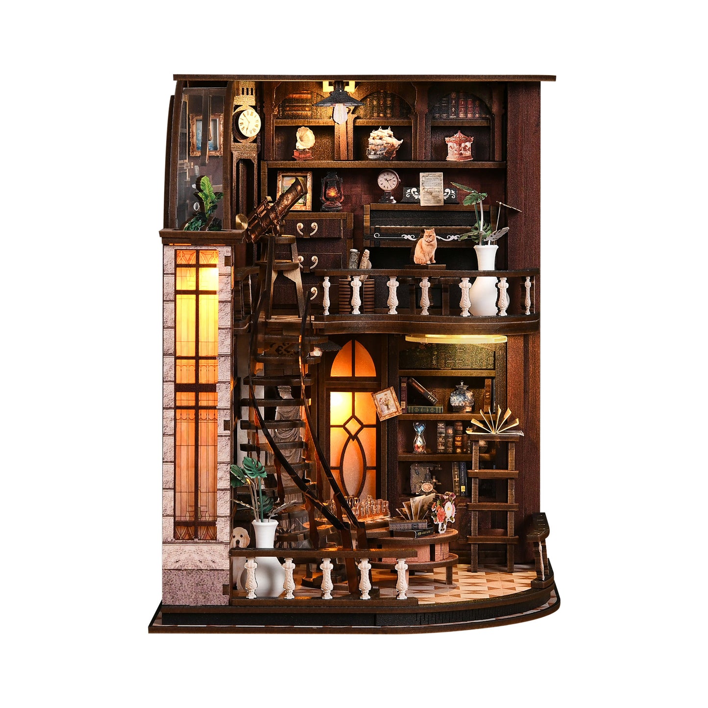 Miniatuur bouwpakket Bacchus Bookstore – vooraanzicht