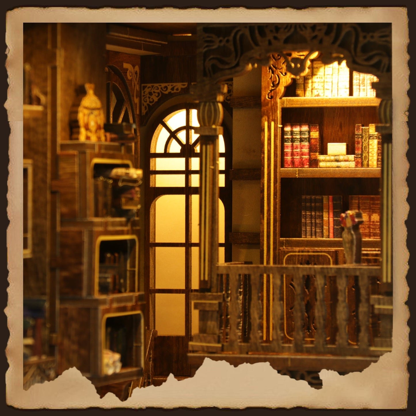 Booknook Antique library - Assemblr