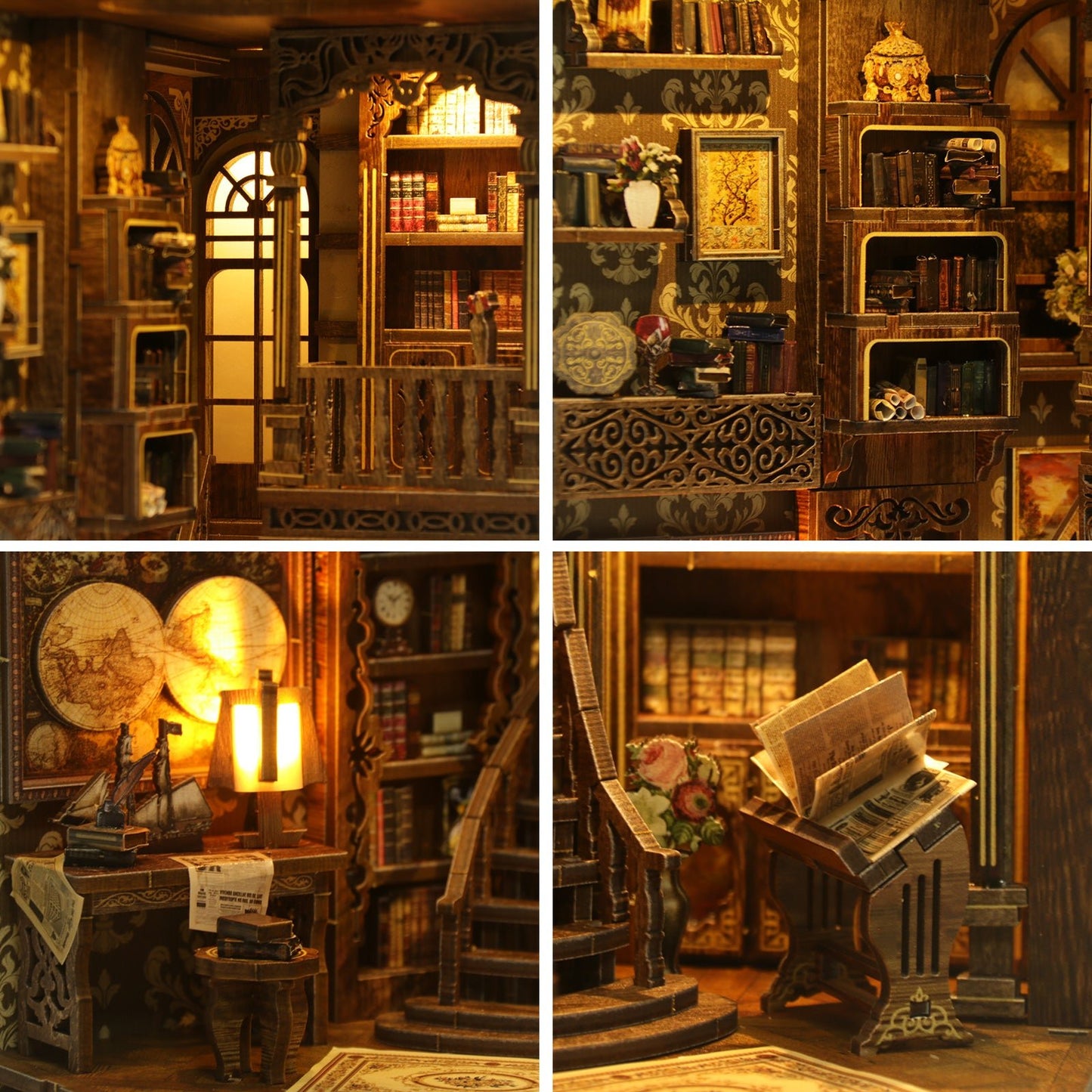 Booknook Antique library - Assemblr