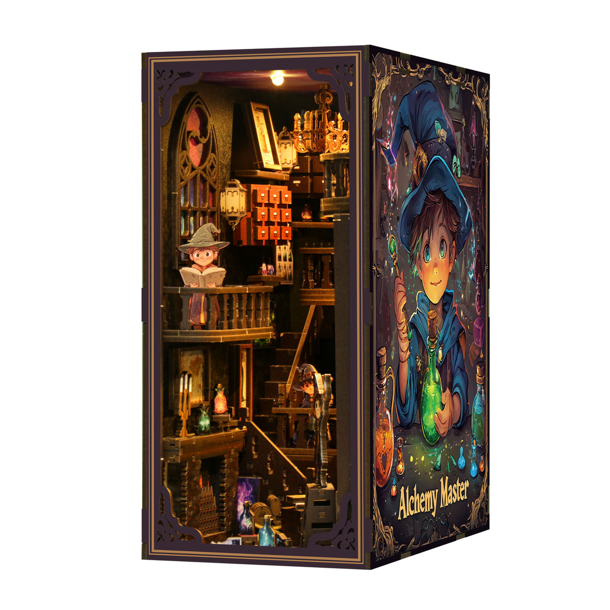 Booknook Alchemy Master – schuin links