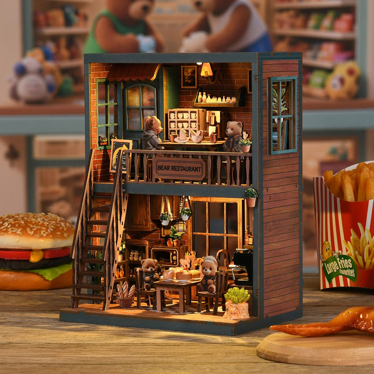 Miniatuur bouwpakket Berenrestaurant - Assemblr