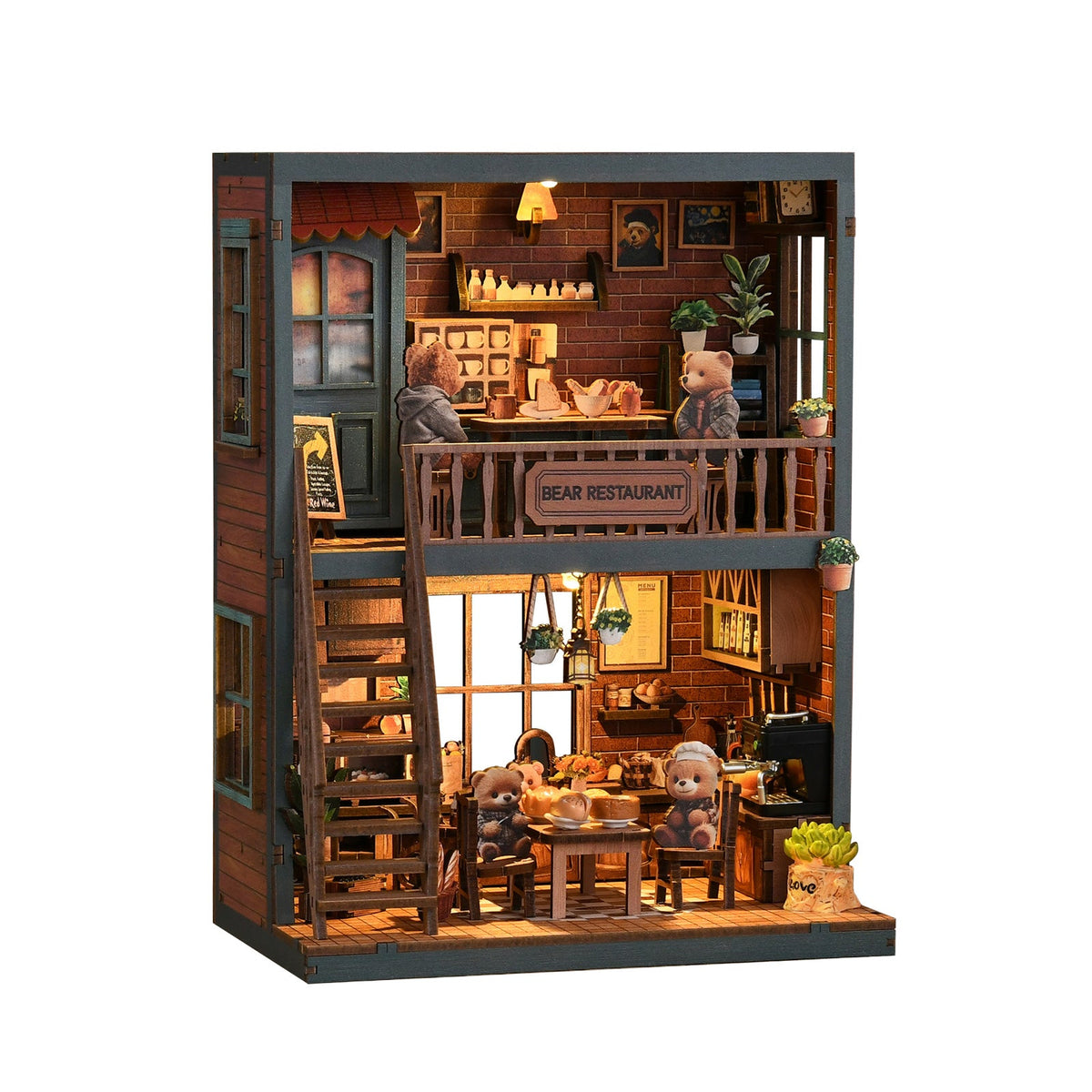Miniatuur bouwpakket Berenrestaurant - Assemblr