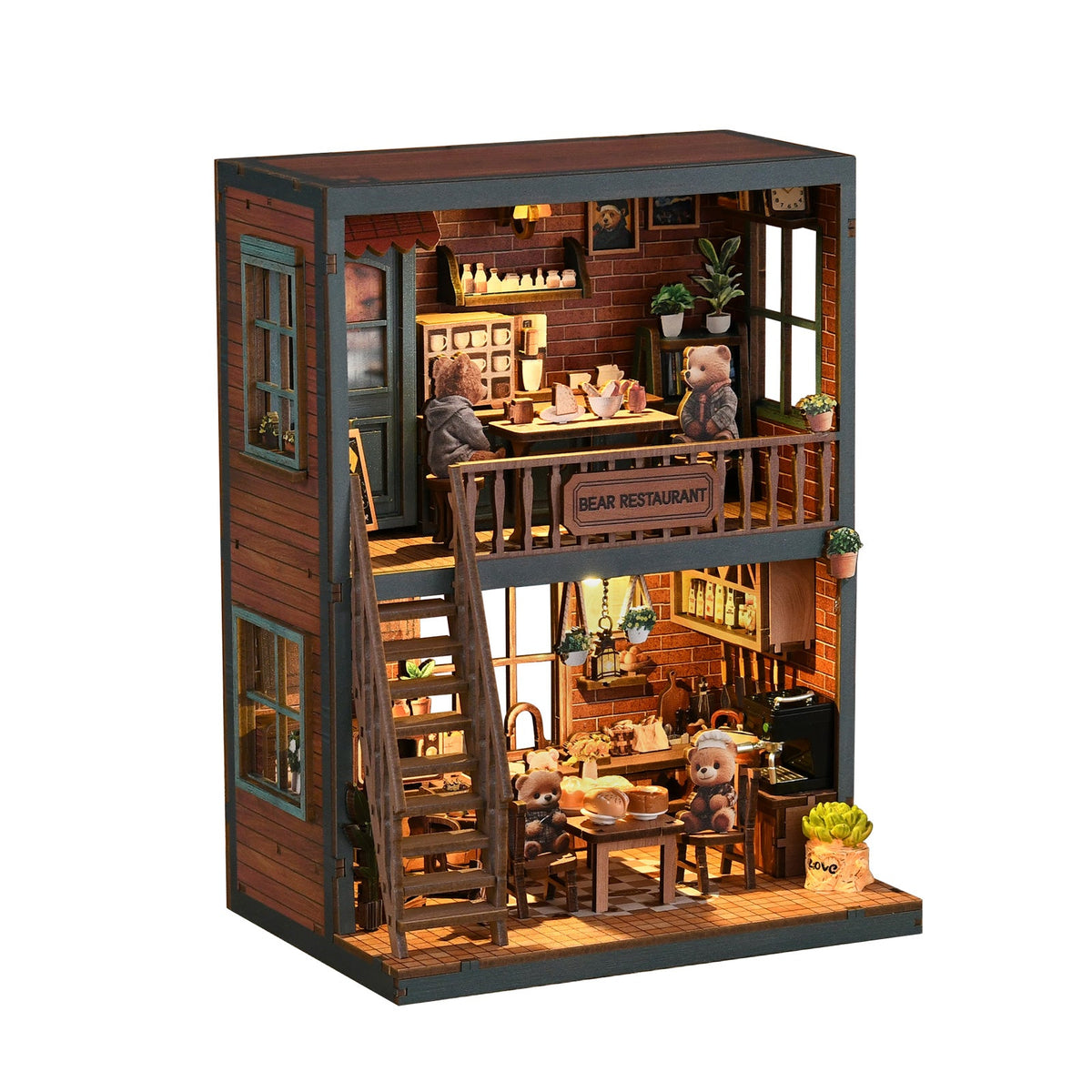 Miniatuur bouwpakket Berenrestaurant - Assemblr