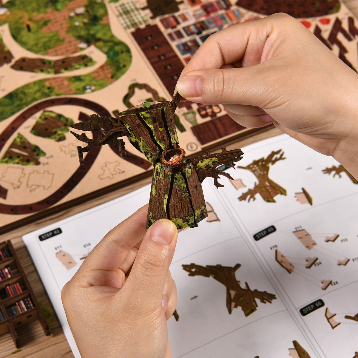Miniatuur bouwpakket Forest Tea Book Club - Assemblr