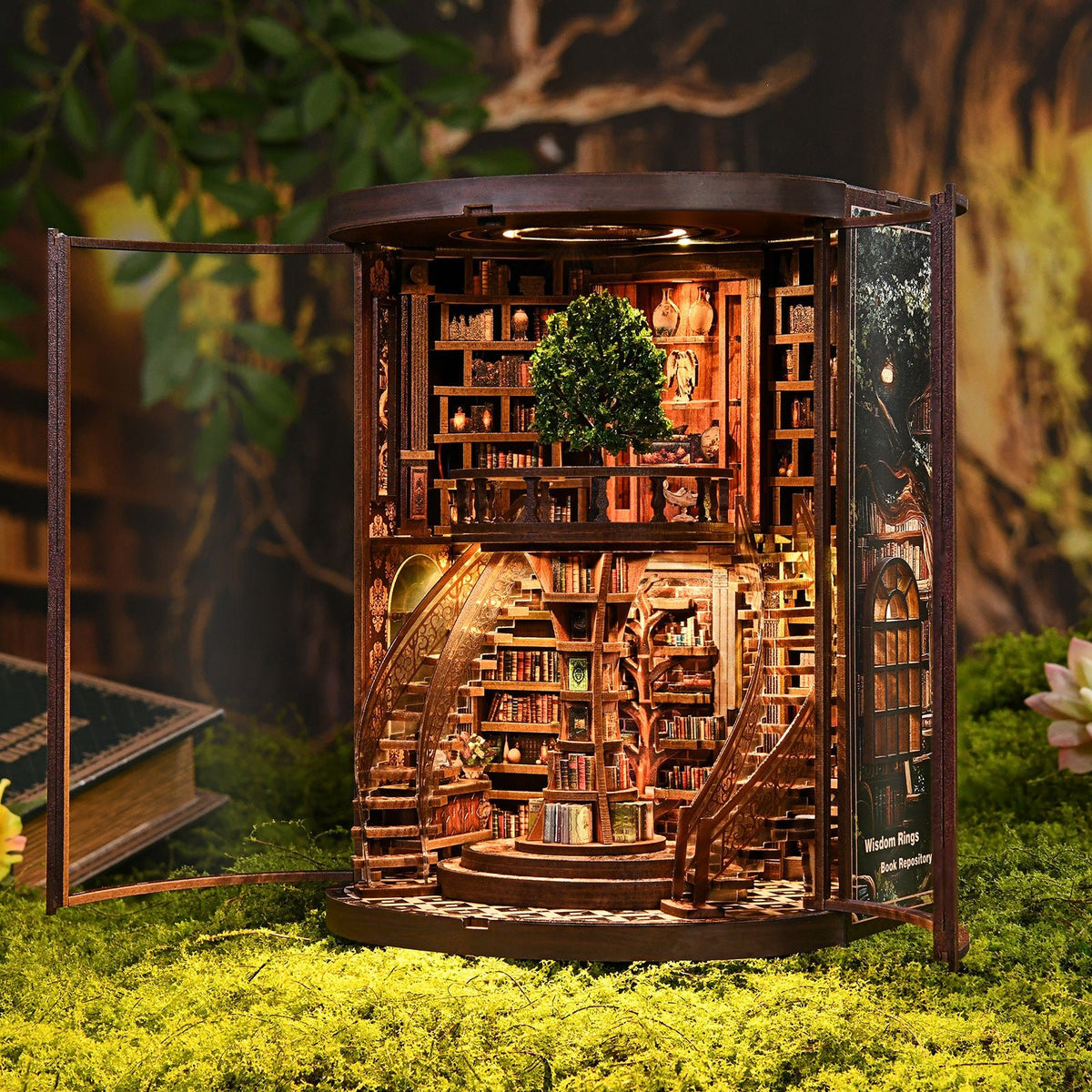 Miniatuur bouwpakket Wisdom Rings Library - Assemblr
