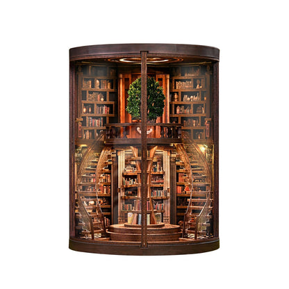 Miniatuur bouwpakket Wisdom Rings Library - Assemblr